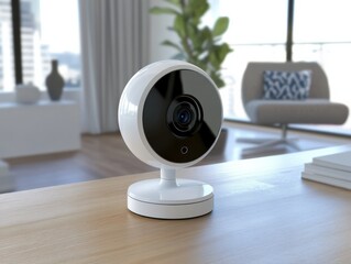 Obraz premium Smart home concept IP webcam hyp er realistic