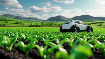 Sustainable agriculture with AI robots and renewable energy integration
