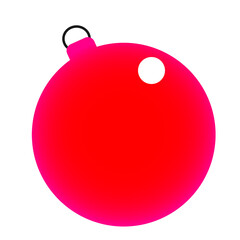 Adorno, bola roja  felices fiestas divertido, pegatina, sticker fondo transparente navidad feliz a&ntilde;o happy new year