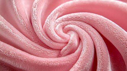 Soft Pink Velvet Fabric Texture Close-Up