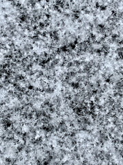 snow on the window