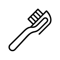Fototapeta premium A simple vector icon of a toothbrush highlighting dental hygiene practices in a minimalist style for educational resources and health-related content
