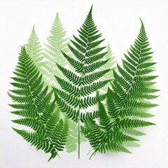 Leaves of tropical trees, ferns, exotic leaves, stamp, leaf shape, leaf stencils, color gradient, element, bright sticker, design with graphic symbols of the logo, the ability to change color and size