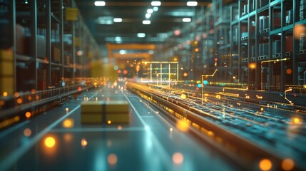 Obraz premium Automated Warehouse System