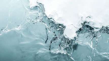 Ai Generated Liquid Water Wave Texture On Solid Background 3D Render Of Impact Hole Cracked Surface And Demolition Effects