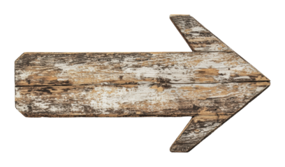 PNG Rustic wooden arrow pointing right direction