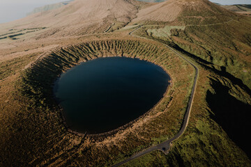 vulcanic lake in azores