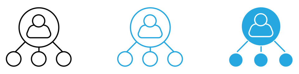 Affiliate Marketing Icon Set Vector illustration in black