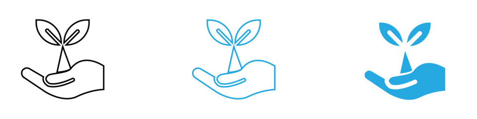 Environment Icon Set Vector illustration in black