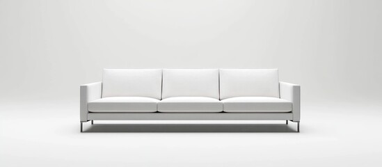 Sleek modern sofa design featuring plush upholstery on a clean white background perfect for showcasing contemporary interior aesthetics