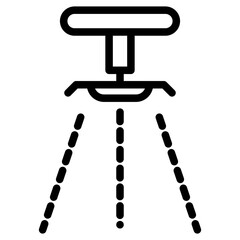 Minimalist Line Art Ceiling Fire Sprinkler Icon