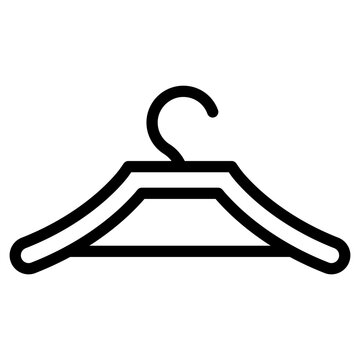recommend clip art: Minimalist Line Art Clothes Hanger Icon