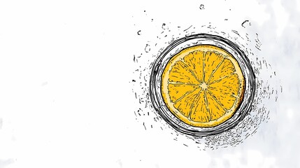 Whole and sliced lemons on a green textured background, offering a lively citrus theme for advertising, posters, and digital art