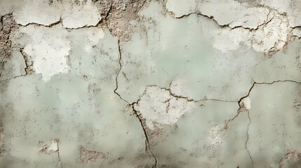 Fototapeta premium Celadon green concrete old wall. cement texture. scuffs and cracks. Celadon. Illustration