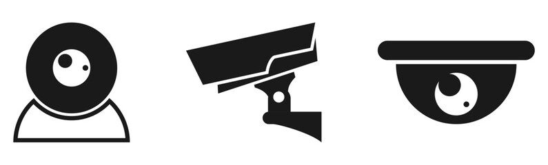 warning cctv area icon
