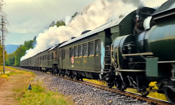old steam train