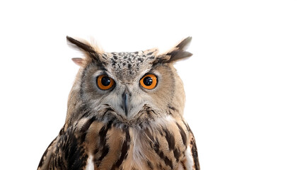 Fototapeta premium a Owl bird isolated white