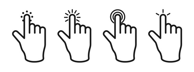 hand touch and tap 