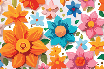 Obraz premium Watercolor Flower Background