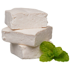 Slices of tofu isolated transparent