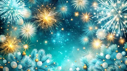 Fototapeta premium background with fireworks