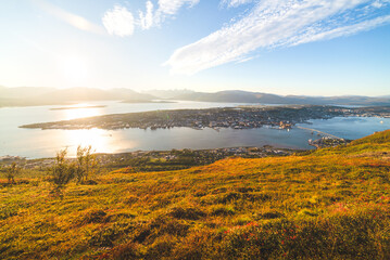 Beautiful Sunset Over Tromsø