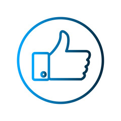 Obraz premium Like icon template