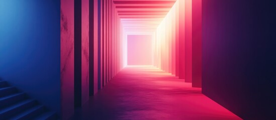 Pathway to a dream Spatial geometry Surrealistic concept Abstract backdrop