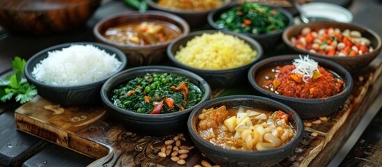 A Feast of Indian Cuisine in Clay Bowls