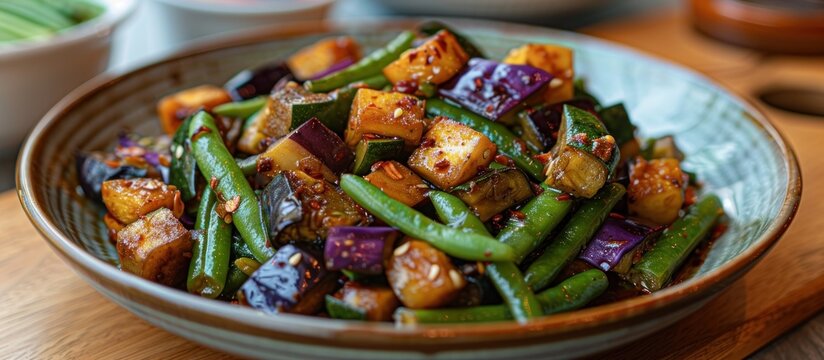 Stir-Fried Vegetables in a Bowl