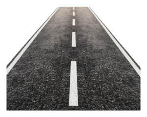 PNG Endless road ahead on a clear day