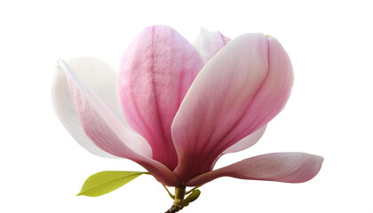Fototapeta premium Fresh Magnolia flower isolated white