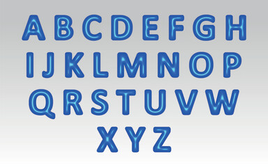 Blue Alphabet Balloon