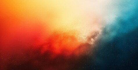 Fototapeta premium Teal Orange Black Gradient Background, Grainy Texture Effect, Abstract Blurred Design, Poster Banner Landing Page Backdrop