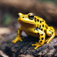 Fototapeta premium Yellow Frog Closeup