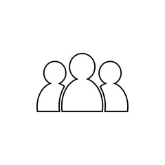 Group Icon Single Thin line vector art set