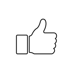 Like Icon Single Thin line vector art set