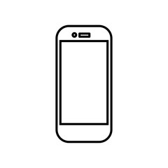 Mobile Icon Single Thin line vector art set