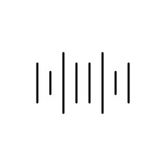 Voice Icon Single Thin line vector art set