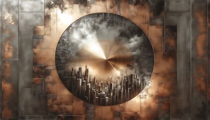 Fototapeta premium Rich charcoal texture bronze metallic finish, perfect for an industrial yet luxurious background.