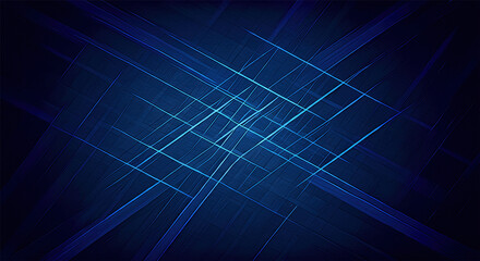 Against the dark blue background, the intersecting blue lines should form a complex geometric pattern, giving a sense of depth and dimension.