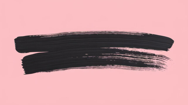 Abstract black paint strokes on a soft pink background, creating a modern art aesthetic that adds a touch of elegance and boldness to any design.