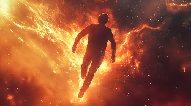 A dynamic advertising poster design for a film, with dramatic lighting, action-packed visuals, and bold typography to evoke excitement and anticipation for the premiere.A dynamic advertising poster de