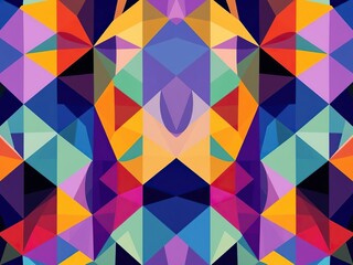 Fototapeta premium Dynamic geometric design in shades of indigo, creating a visually striking background, geometric, dynamic, vibrant