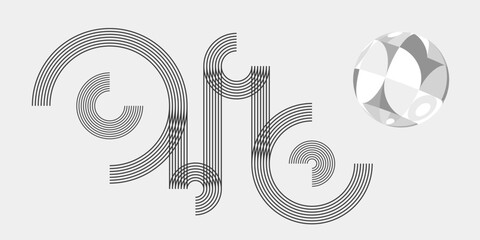 幾何学 抽象 ストライプ ライン サークル 科学 背景