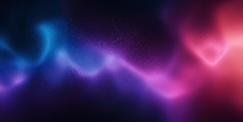 Obraz premium Abstract Dark Gradient Background with Blue Purple Black Colors Grainy Texture Blur Effect Wave Copy Space