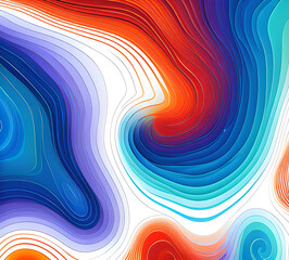 Obraz premium Vibrant abstract waves in purple color, modern design poster background, Generative AI