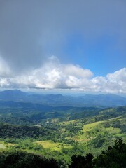 clouds over the mountains