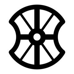 Obraz premium Round Shield icon