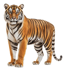 Obraz premium PNG Confident tiger poses for the camera